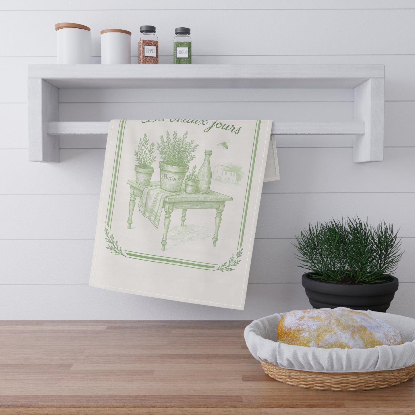 Herb Garden Tea Towel