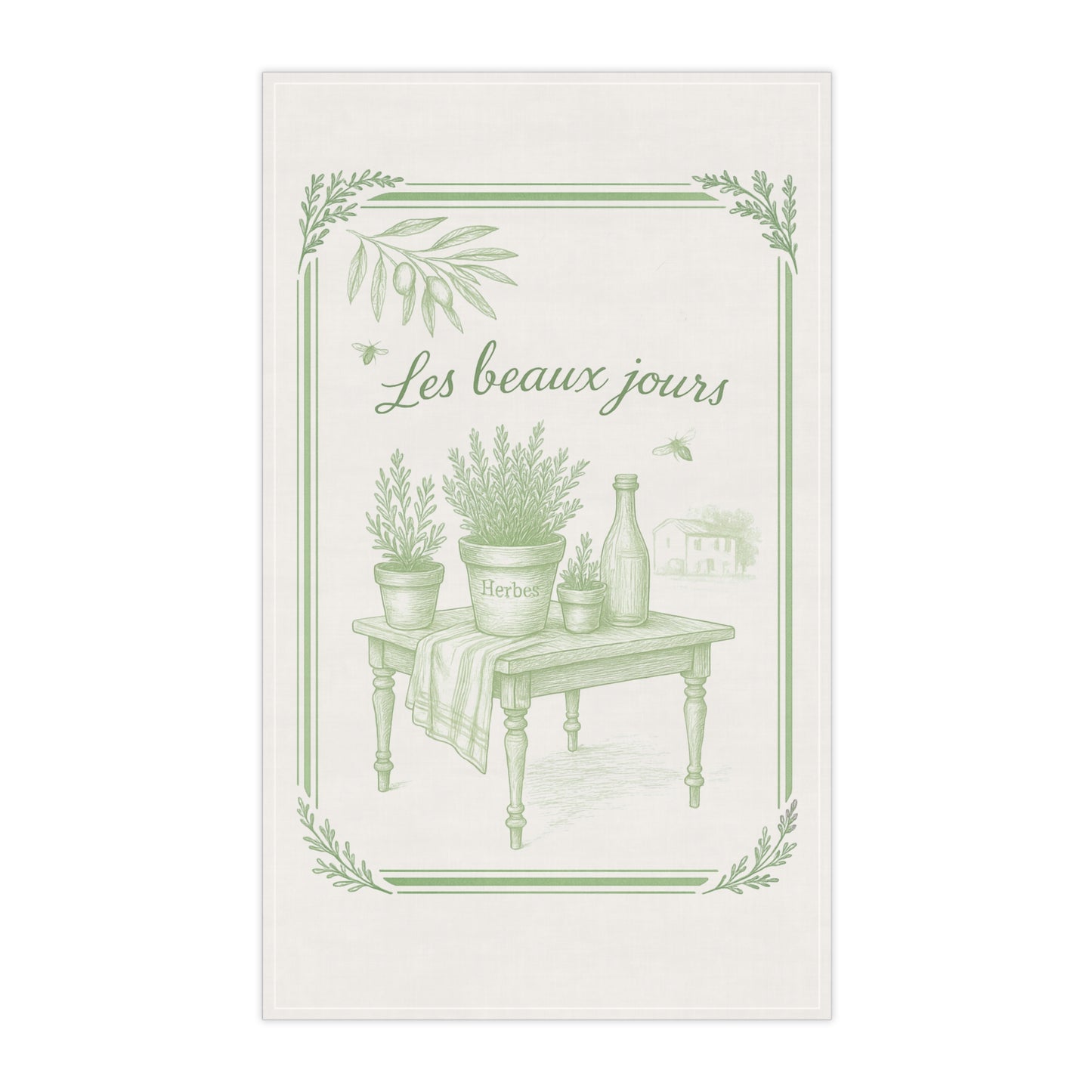 Herb Garden Tea Towel