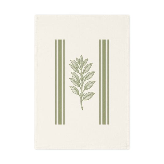 Botanical Cotton Tea Towel, Vintage Kitchen Decor, Nature Inspired Dish Towel, Gift for Gardeners, Eco-Friendly Home Accessory