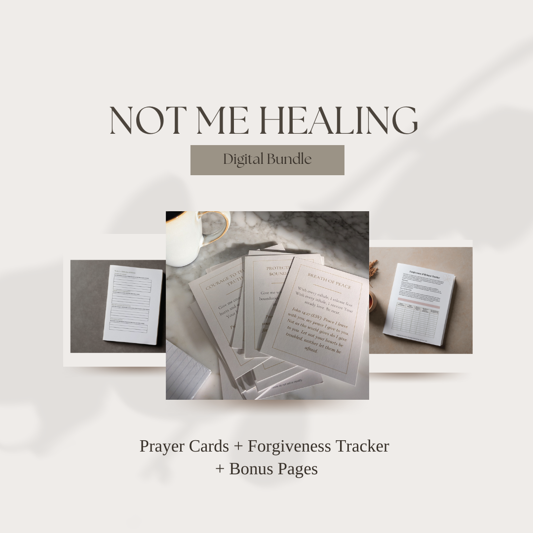 Not Me Healing Digital Bundle (Prayer Cards + Forgiveness Tracker + Bonus Pages)