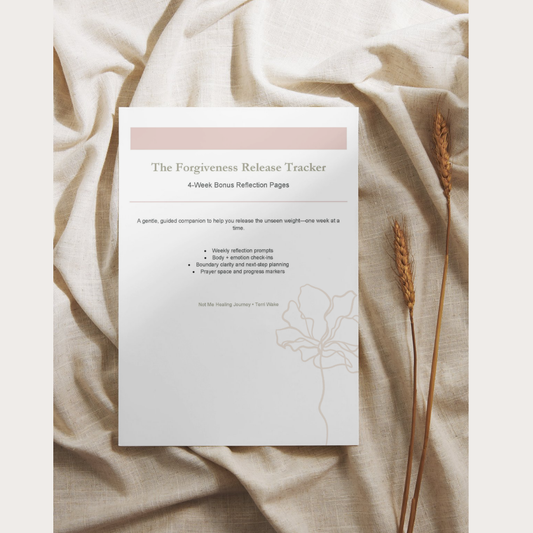 The Forgiveness Release Tracker 4-Week Bonus Reflection Pages