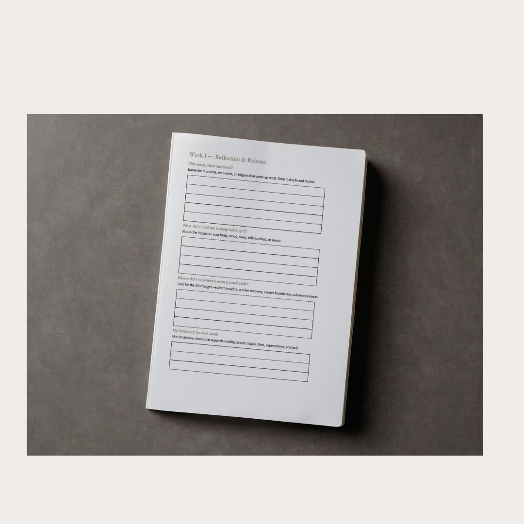 The Forgiveness Release Tracker 4-Week Bonus Reflection Pages