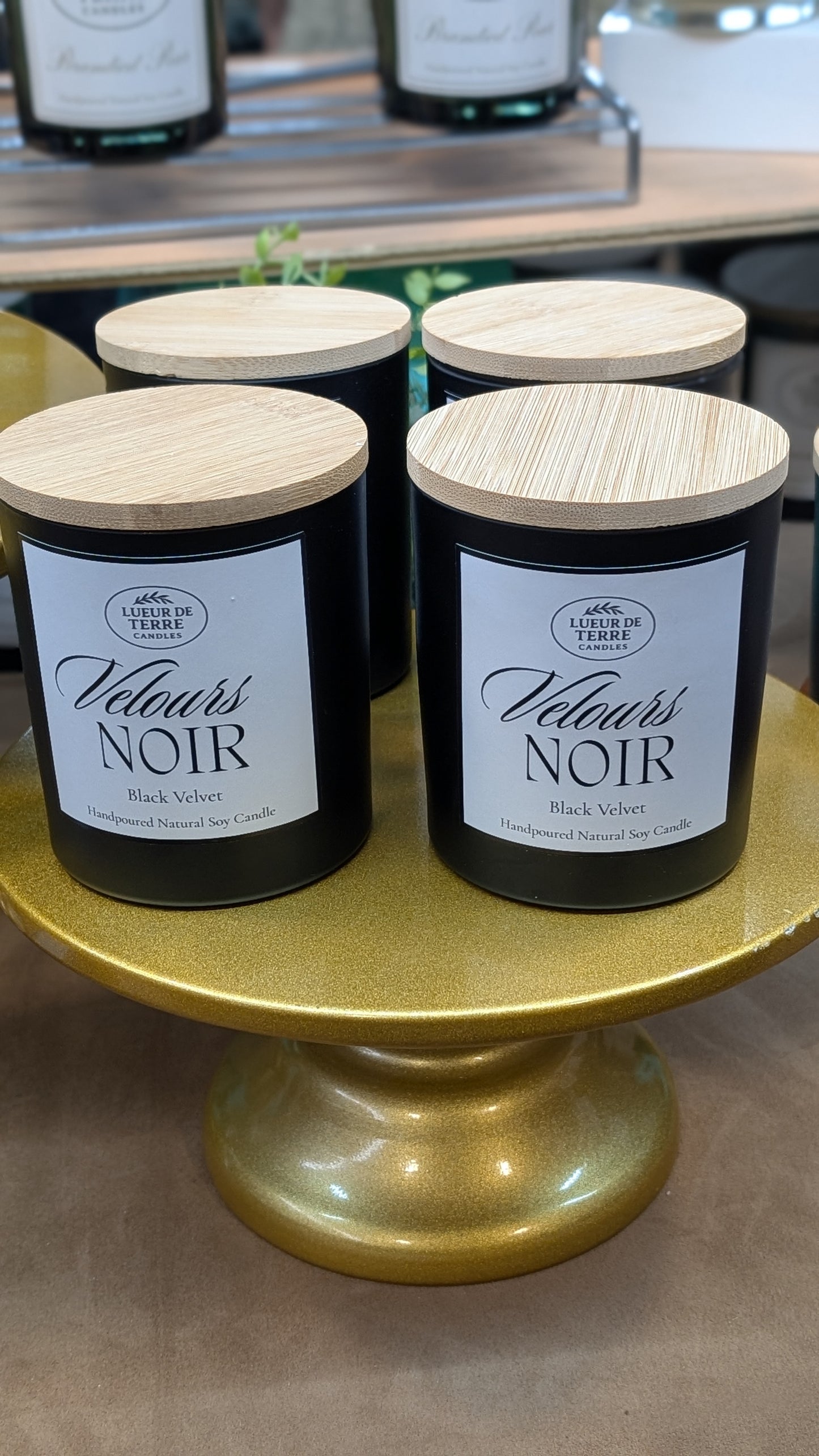 ✨Velours Noir • Hand‑Poured Natural Soy Candle ✨
