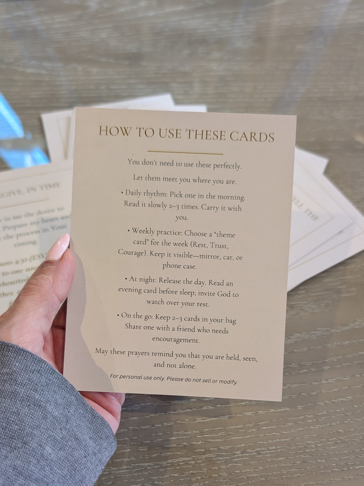 Not Me Healing – Printed Prayer Cards