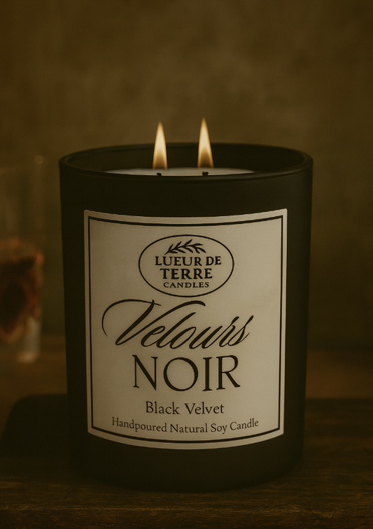 ✨Velours Noir • Hand‑Poured Natural Soy Candle ✨